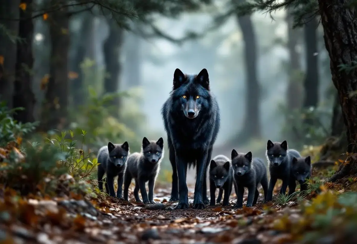 Après des doutes, une meute de loups noirs enfin identifiée dans une forêt en France, un cas extrêmement rare